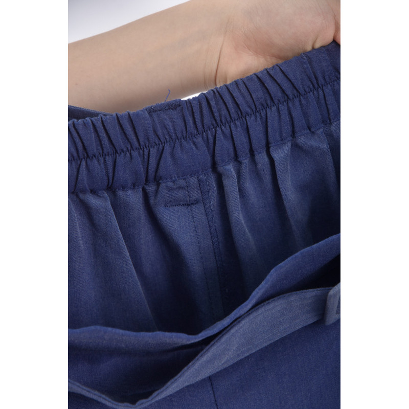 (L) cantwo高腰質感寬藍色長褲二手衣, , large