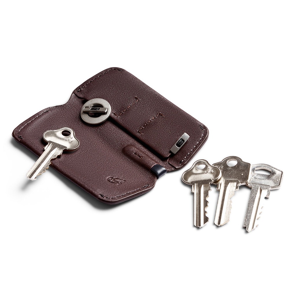 Bellroy 鑰匙包 鑰匙圈 優質皮革材質(深梅子色), , large