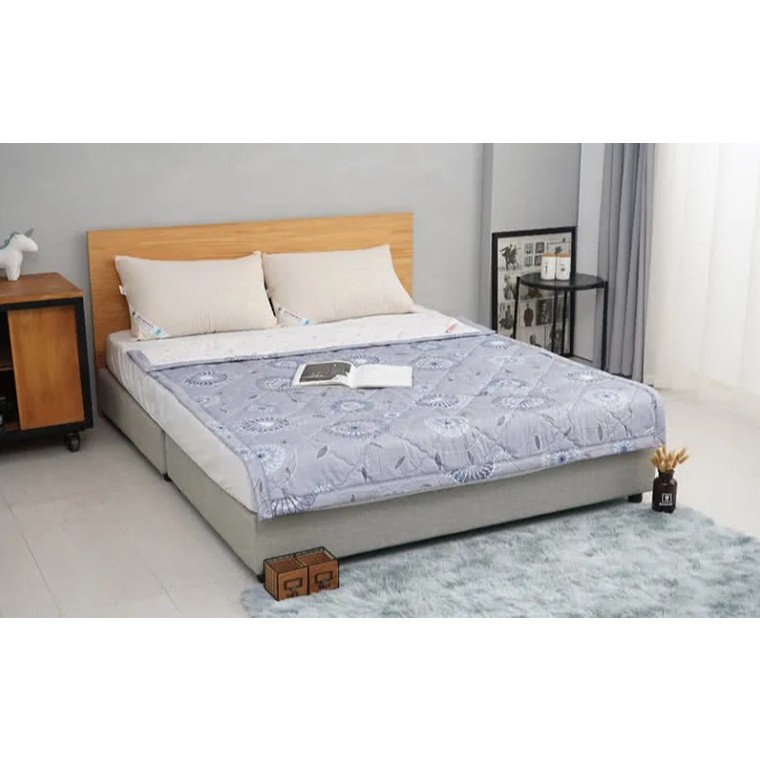 [CINN Far-Infrared] Nano FIR Cooling Quilt with Graphene – Solar Red / Solar Blue｜5 x 5 ft, , large