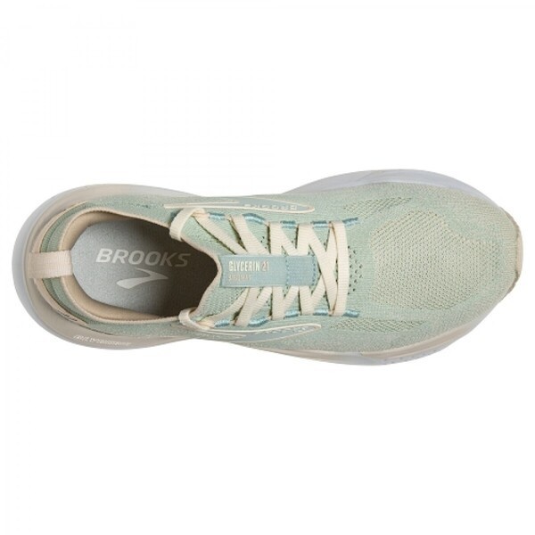 Brooks Glycerin Stealthfit 21 女 慢跑鞋 路跑 運動休閒 綠 [1204101B388], , large