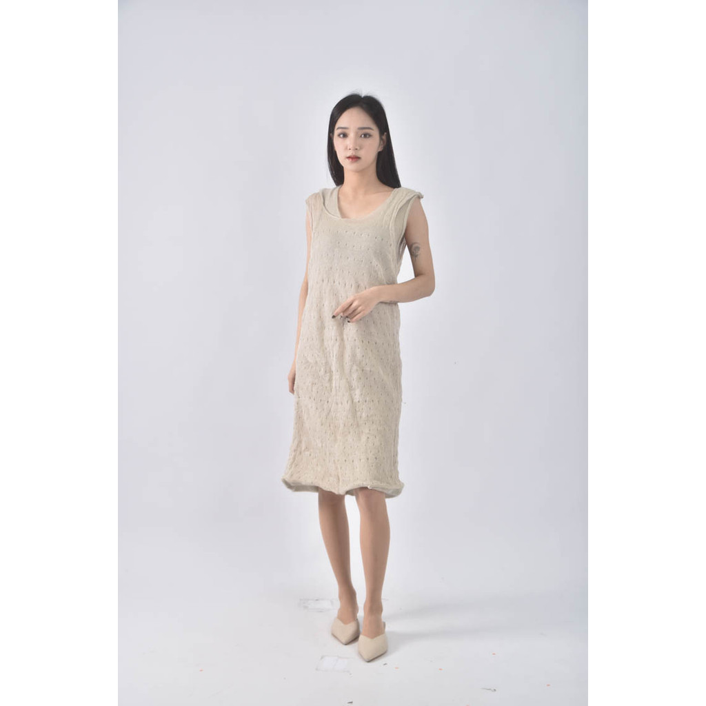 (S) liviana conti無袖灰色洋裝二手衣, , large