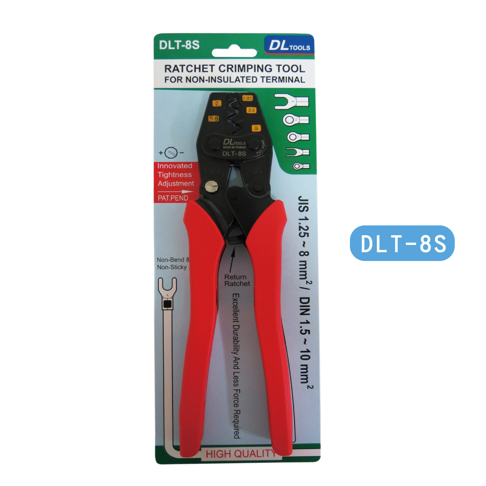 New type ratchet terminal pliers - 8 square, , large