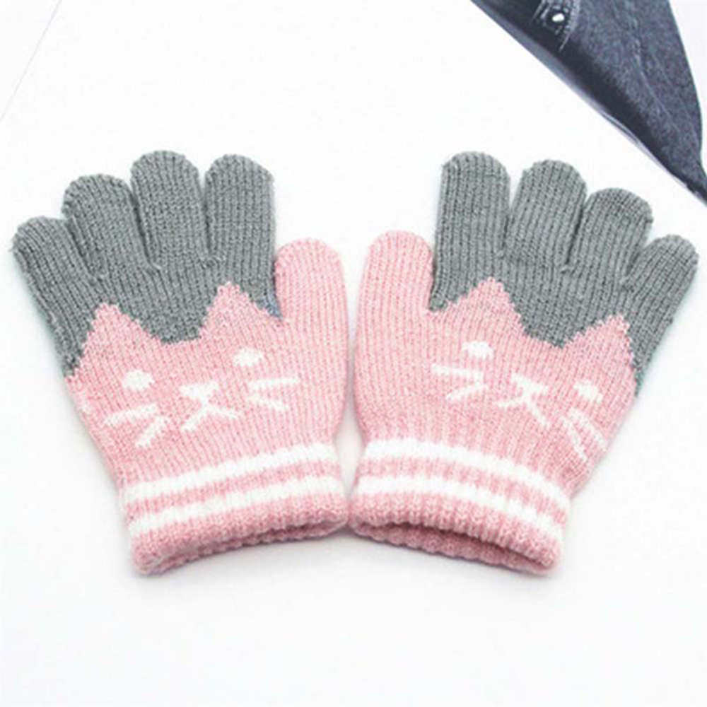 Cozy Cat Knit Mittens, , large