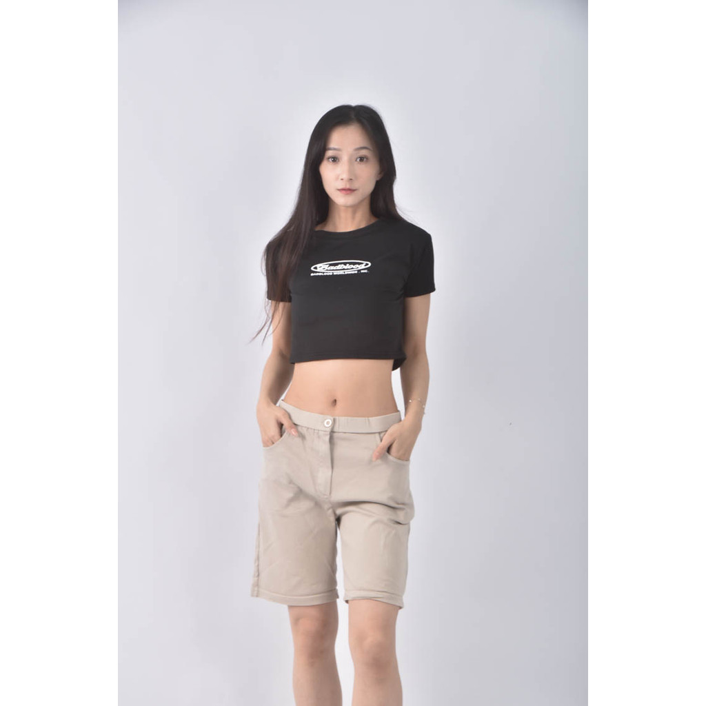 (XL) 高腰杏色短褲二手衣, , large
