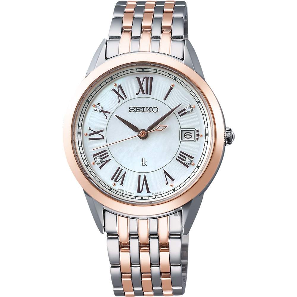 SEIKO 精工 LUKIA 太陽能真鑽女錶-33mm V147-0CR0K(SUT394J1), , large