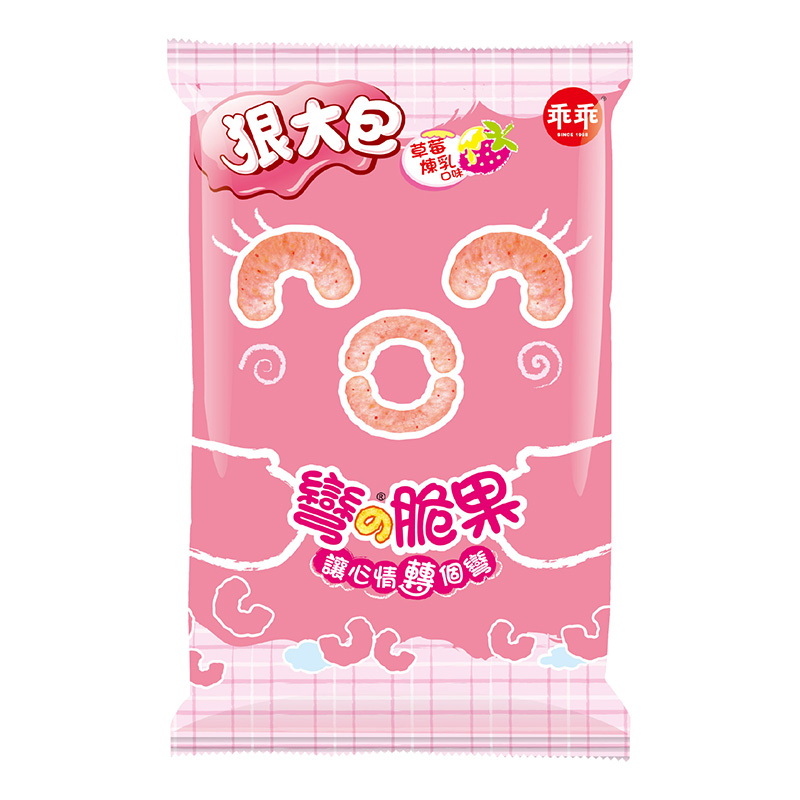 Kuai Kuai Corn Snack-Strawberry Flavor , , large