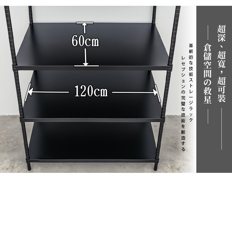 【Y HOUSE】120x60x180cm 5-layer hole-free iron plate storage rack rack iron rack - paint white, , large