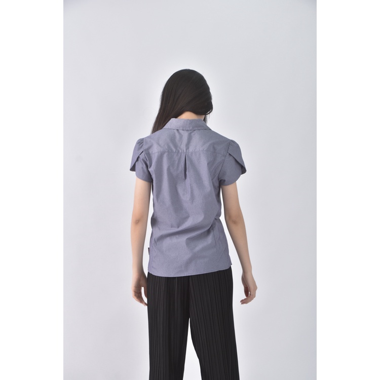 (S) traveler水鑽藍色短袖上衣二手衣, , large