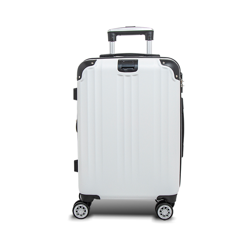 【Alldma鷗德馬】20吋ABS玩色拉鏈登機箱S2-白色(贈B2束帶), , large