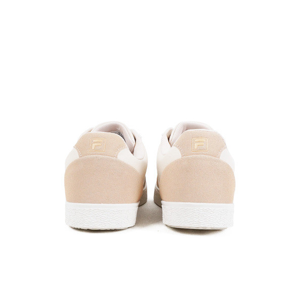 Kixpress-Fila Emblem 女 德訓鞋 休閒鞋 板鞋 皮革 麂皮 透氣 舒適 奶茶 [5-C942Y-778], , large