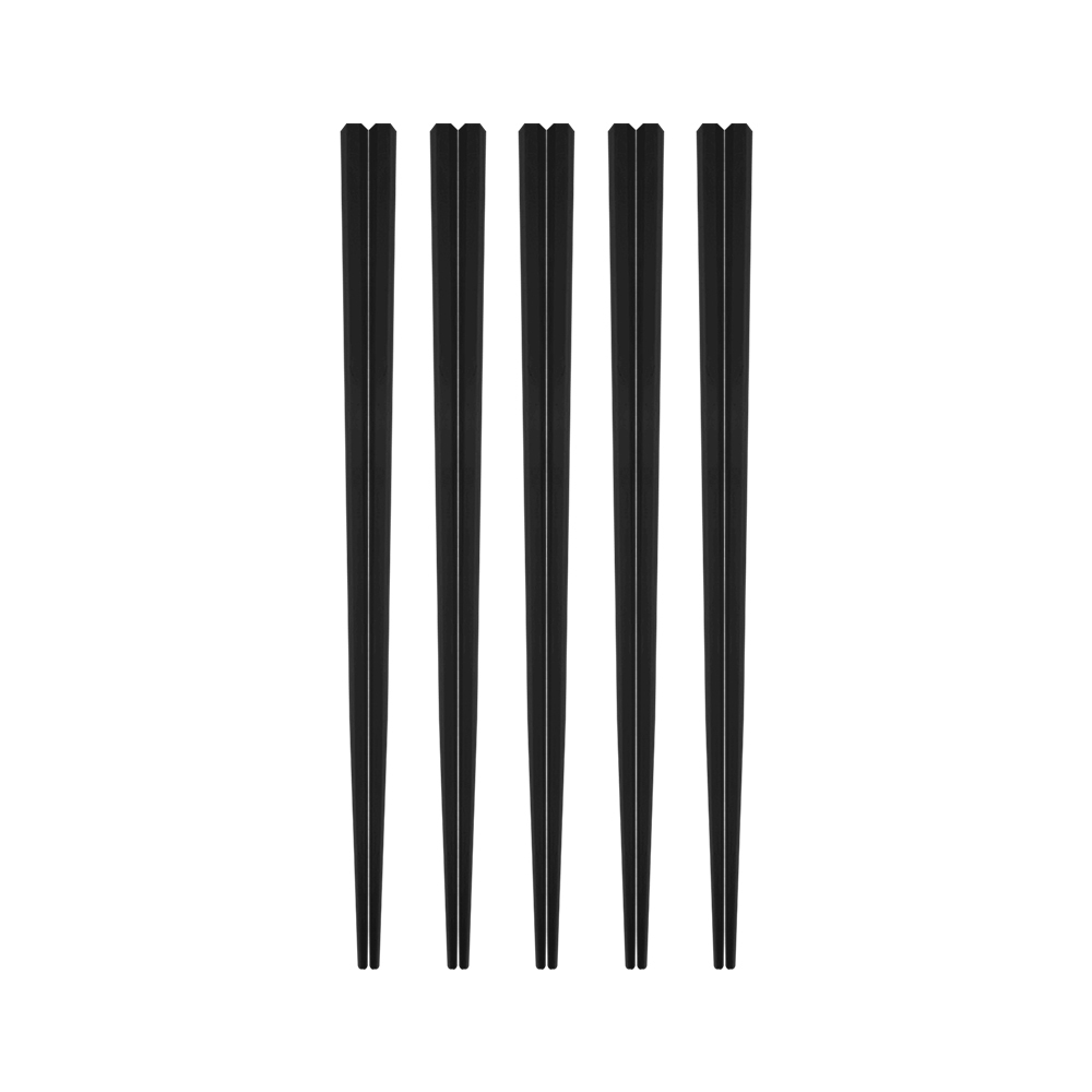 PERFECT 理想牌 品味六角合金筷六角筷馬卡龍筷子彩色筷玻璃纖維筷 霧黑-Leidea樂德兒, , large