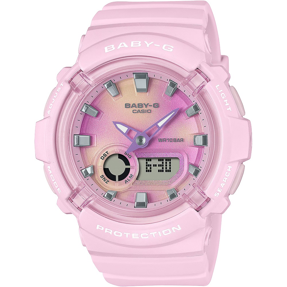 CASIO 卡西歐 BABY-G 扎染圖案雙顯手錶 BGA-280TD-4A, , large