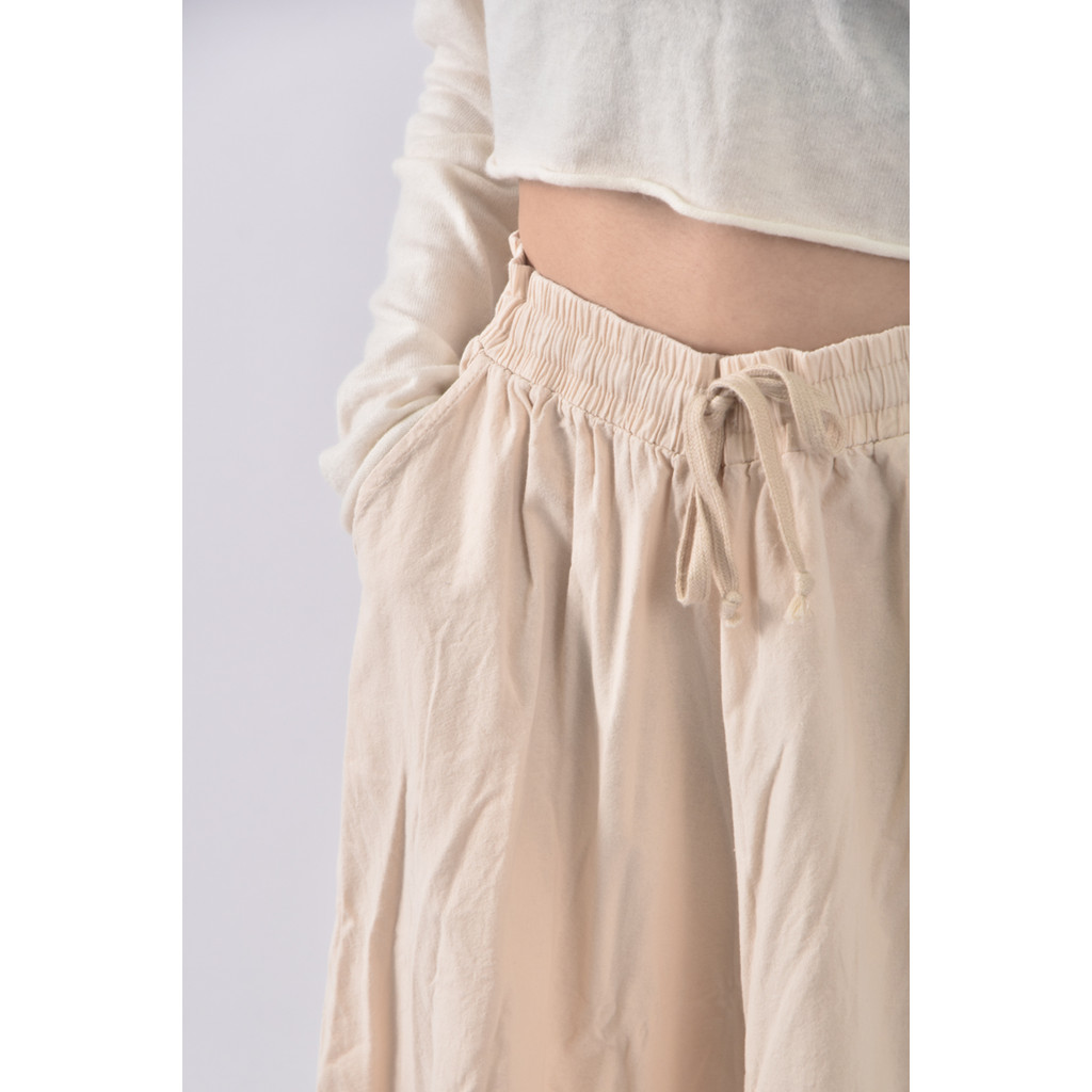 (XL) 精品高腰休閒杏色長褲二手衣, , large