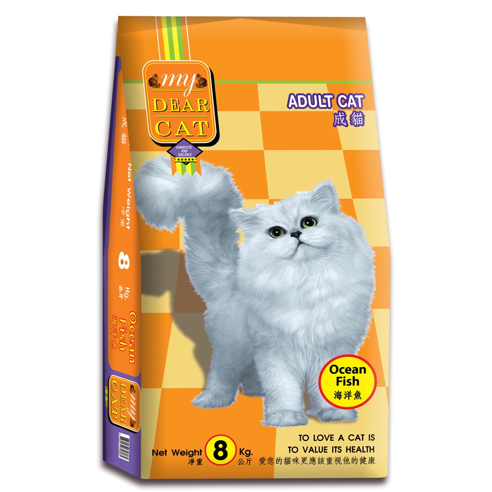【MyDearCat親密貓】貓飼料 貓糧 貓食 成貓海味乾糧8kg(口味任選), , large