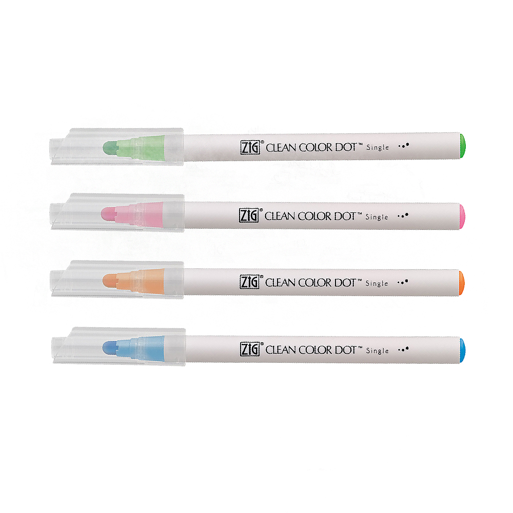 【Kuretake 吳竹】ZIG Clean Color Dot 單頭點點筆 單色 /支 TCSD-6100-6VC(日本品牌)  -  嬰兒粉, , large