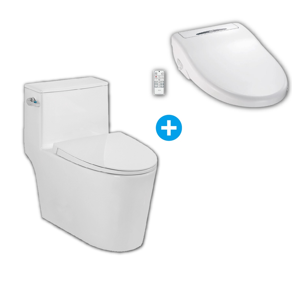 【優惠組合】一太 金級省水馬桶(ET-7009/ET-7010)+免痣馬桶座ET-FDB736RT 虹吸式馬桶 節能省電, , large