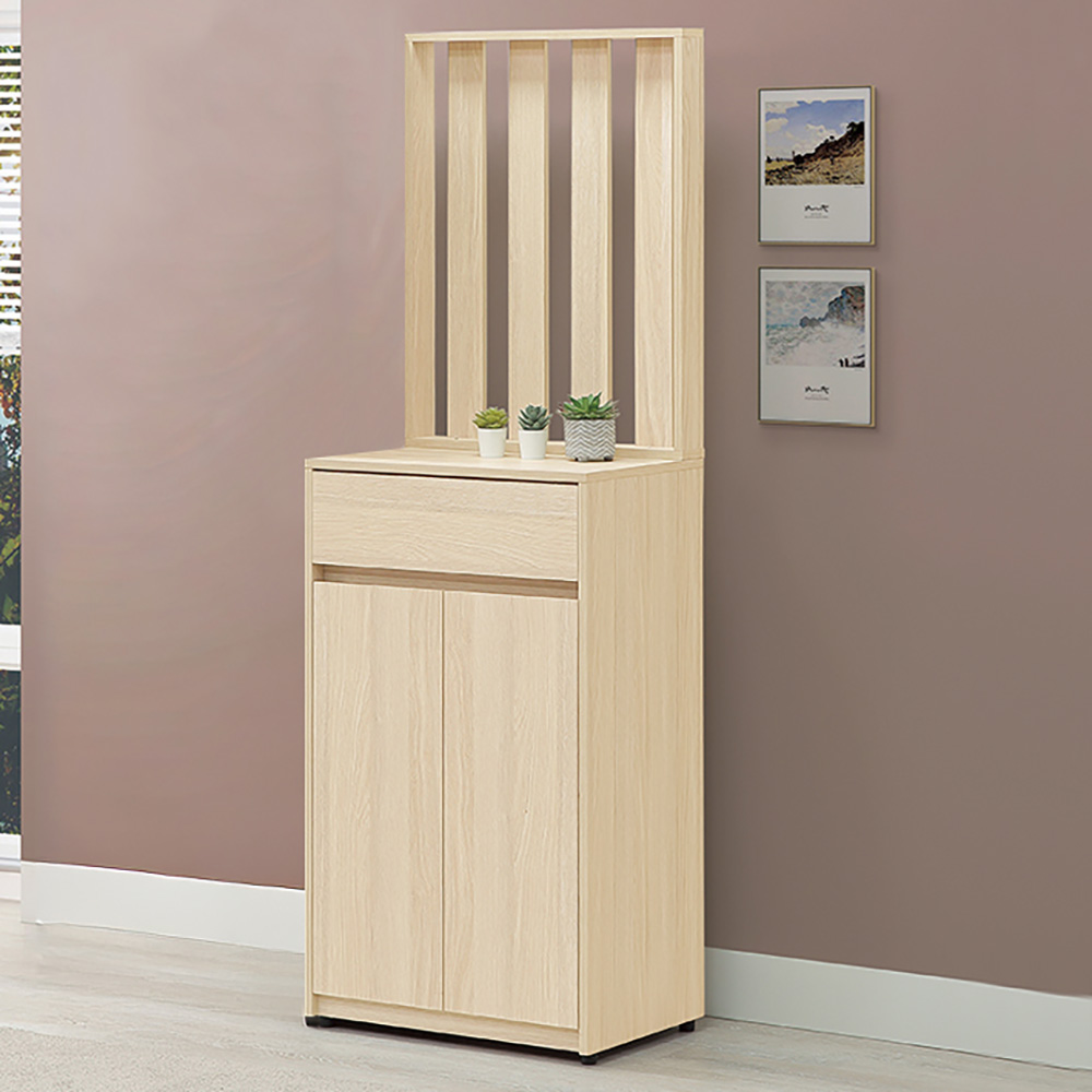 【Hampton 漢汀堡】娜朵白橡色屏風高鞋櫃, , large