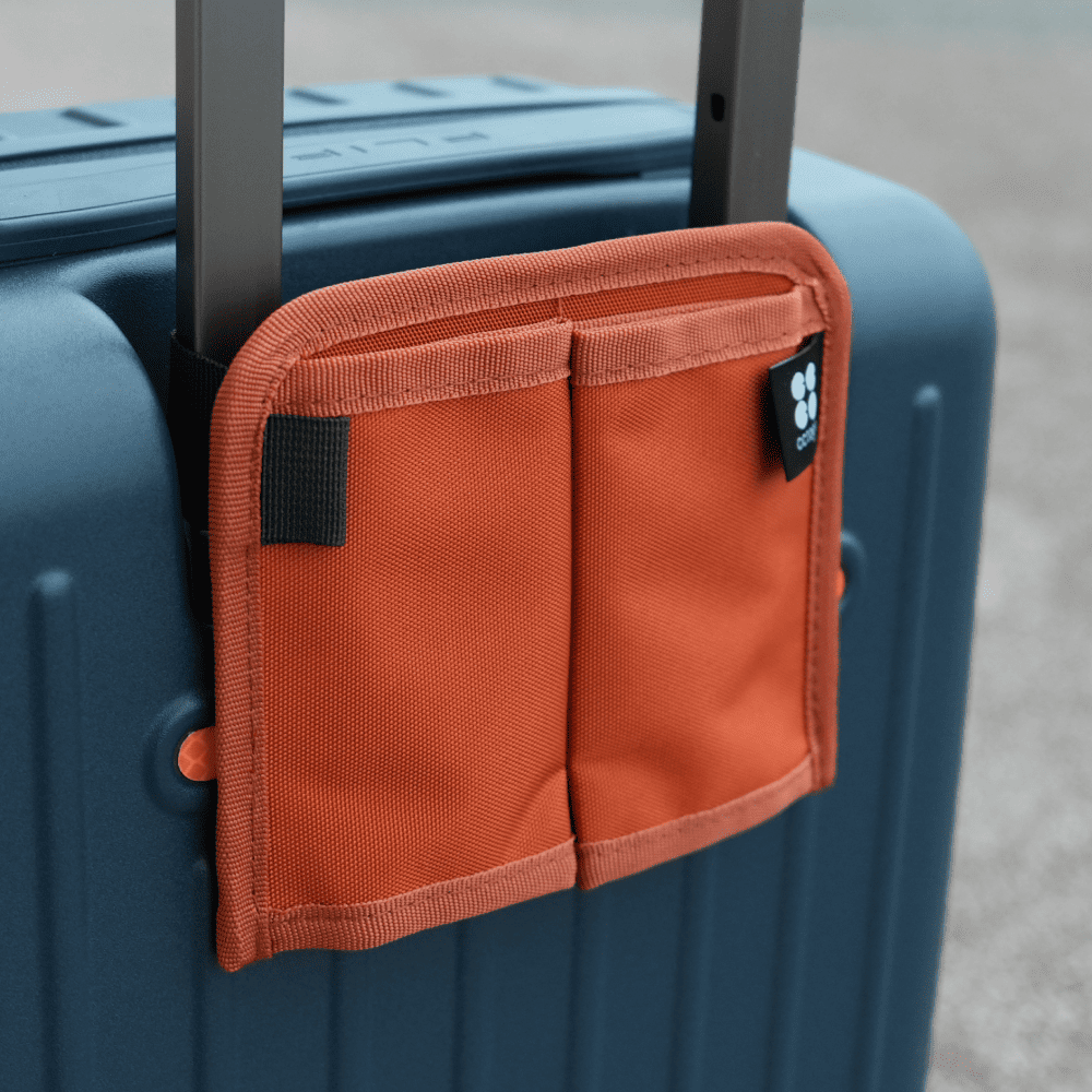 [cctogo]CupGo行李掛杯套 棕橘