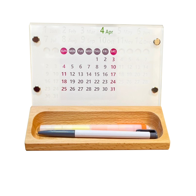 O'day Perpetual Calendar(Wooden Storage)-White,Sunday Start, , large