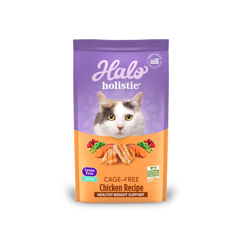【拉拉寵物小舖】美國 HALO 嘿囉 貓飼料 成貓雞肉6磅 無穀 低敏感 天然糧 WDJ推薦 高含肉量, , large