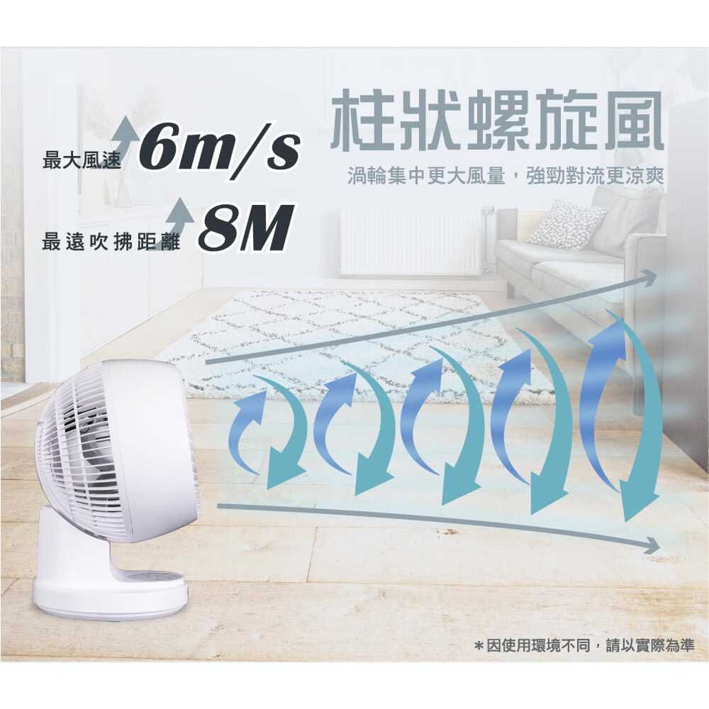 HERAN 9” 3D Oscillating Nano Silver Antibacterial Circulation Fan HAF-09CS31A, , large