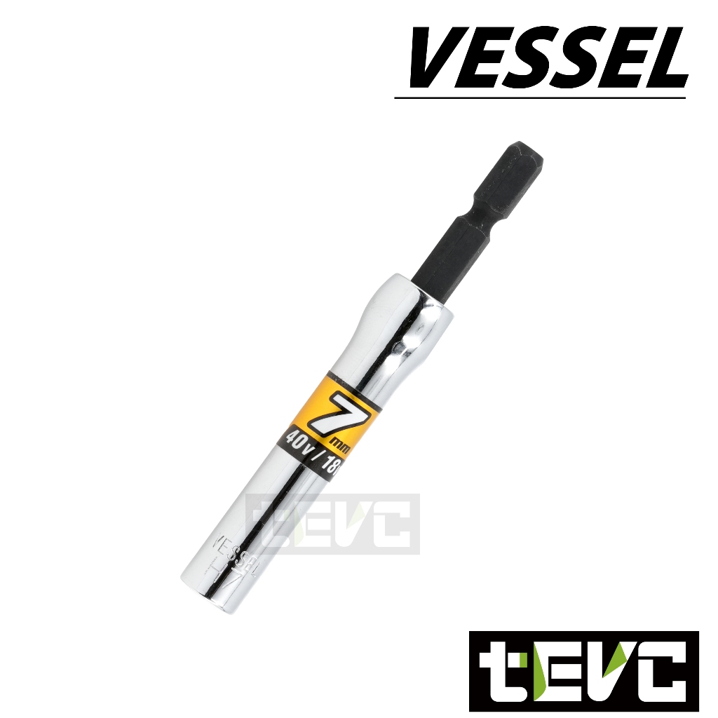 《tevc》日本 VESSEL 六角柄 SL系列 40V起子套筒 高扭-15mm, , large