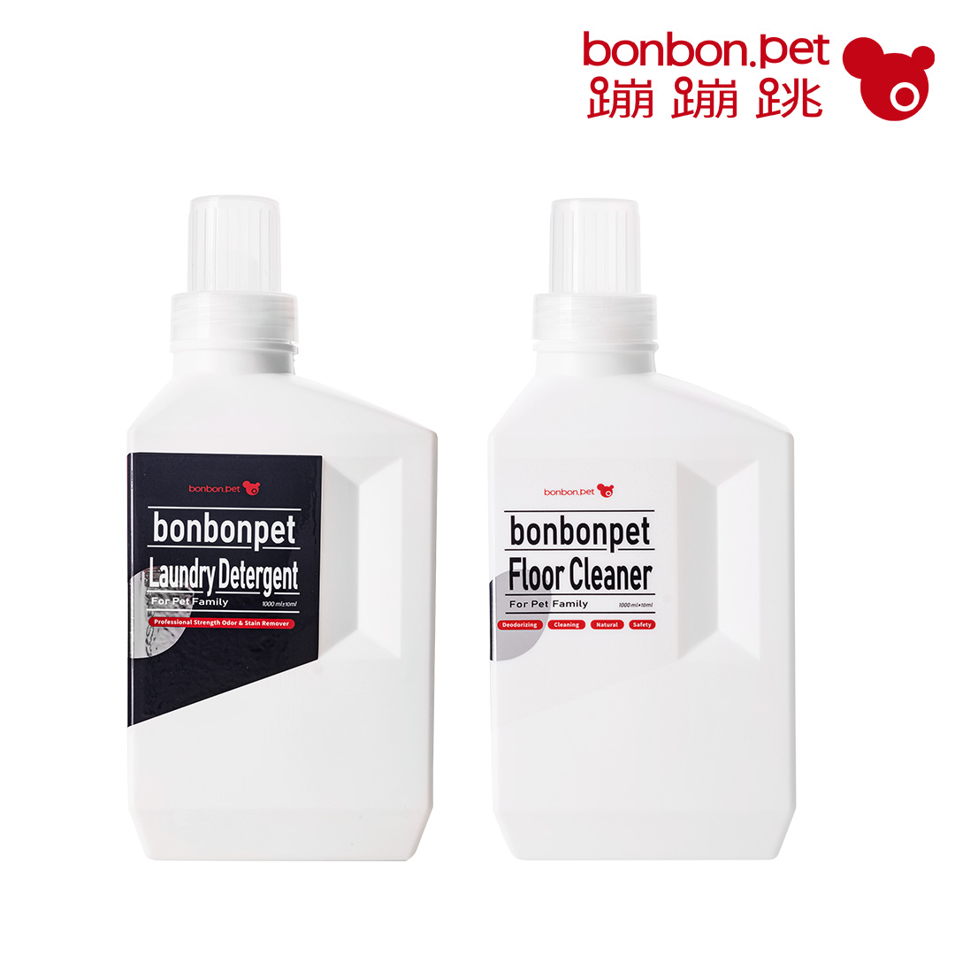 Pet-Friendly Laundry Detergent 1000ml + Floor Cleaner 1000ml Set (Safe for Humans and Pets)