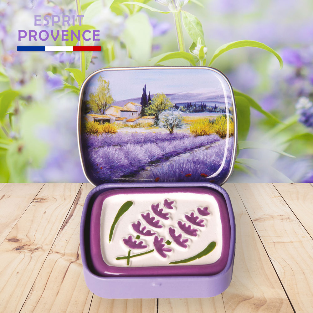 〔本野有限公司〕法國ESPRIT PROVENCE擴香石-PPR普羅旺斯薰衣草風景 -1入組, , large