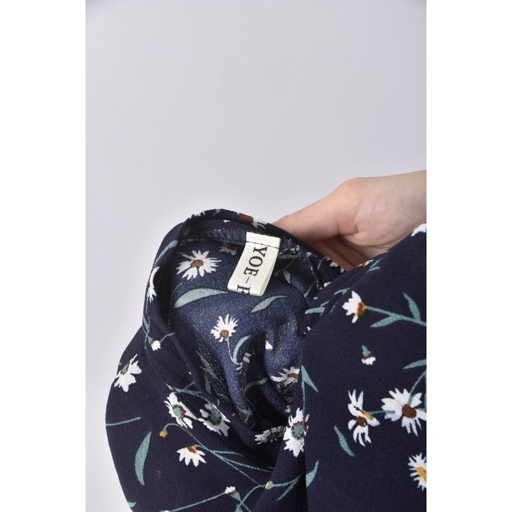 (M) yoe fashion花卉藍色洋裝二手衣, , large