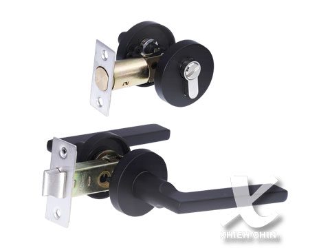 Bathroom horizontal lock + auxiliary lock, , large