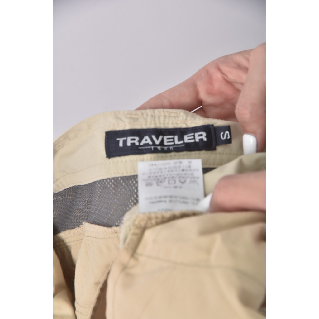 (S) traveler高腰工裝杏色長褲二手衣, , large
