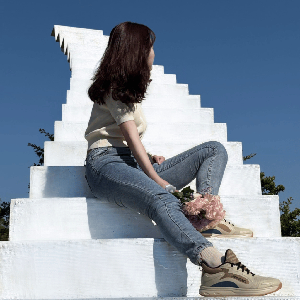 【JONIRO】台灣製造 Buzzer 奶茶棕 復古籃球鞋 女鞋 穿搭 大地色 奶油棕 摩卡色, , large