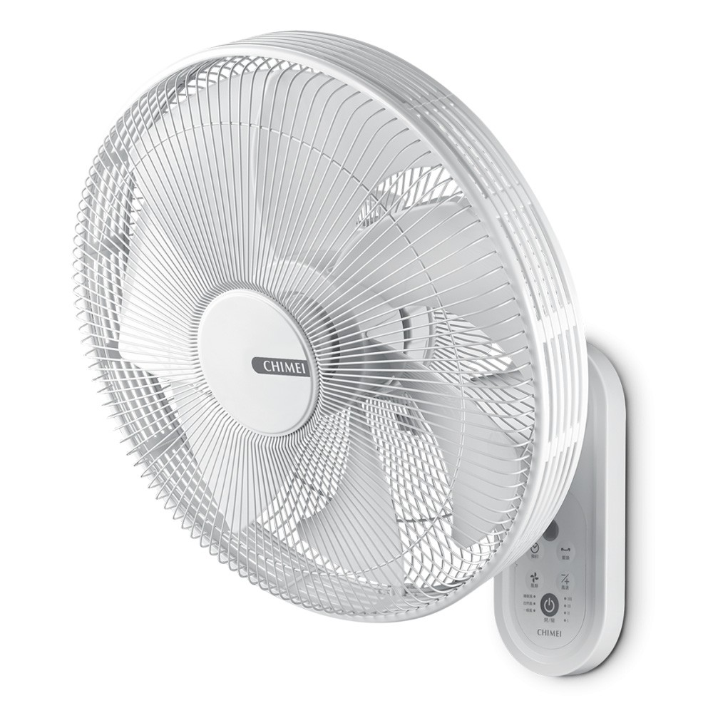 CHIMEI 14-inch 4-Speed Microcomputer Remote Control DC Wall Fan DF-14A0WD, , large