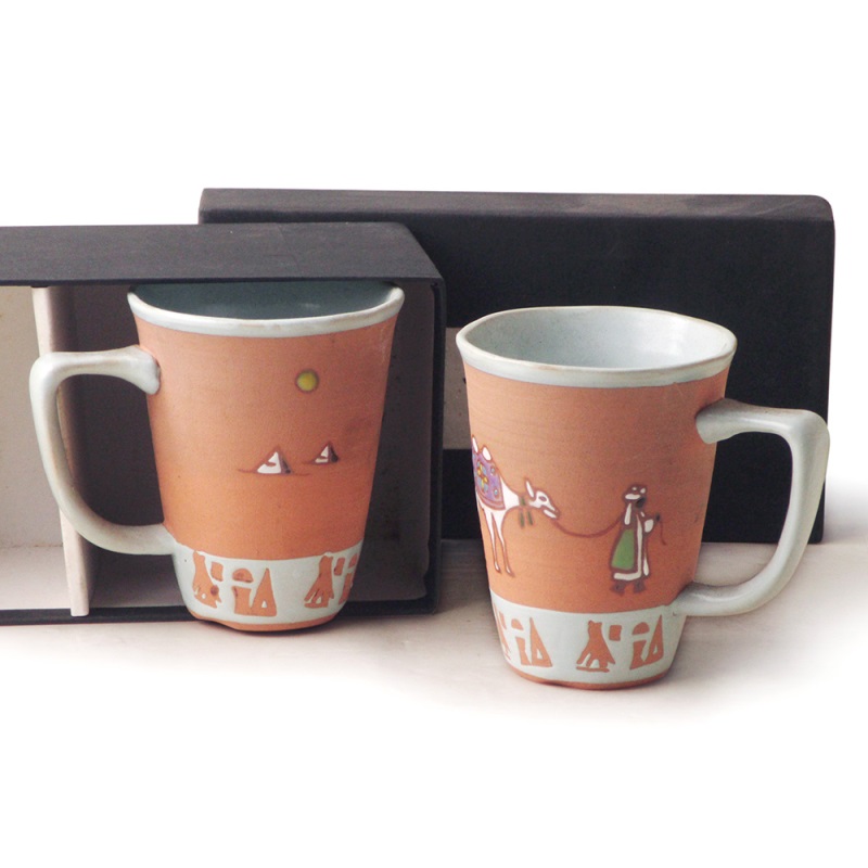 [豐名日本餐具] 3.0"馬克杯 埃及駱駝 有田燒 / C03MG2-1, , large