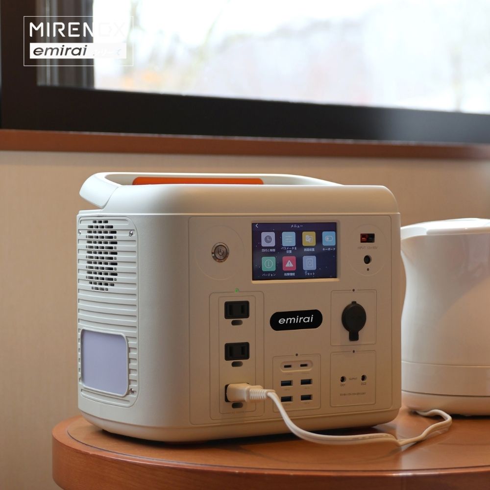 【emirai】次世代行動電站 1500W/1280Wh ｜EMR1500X｜MIRENEX｜沙漠白, , large