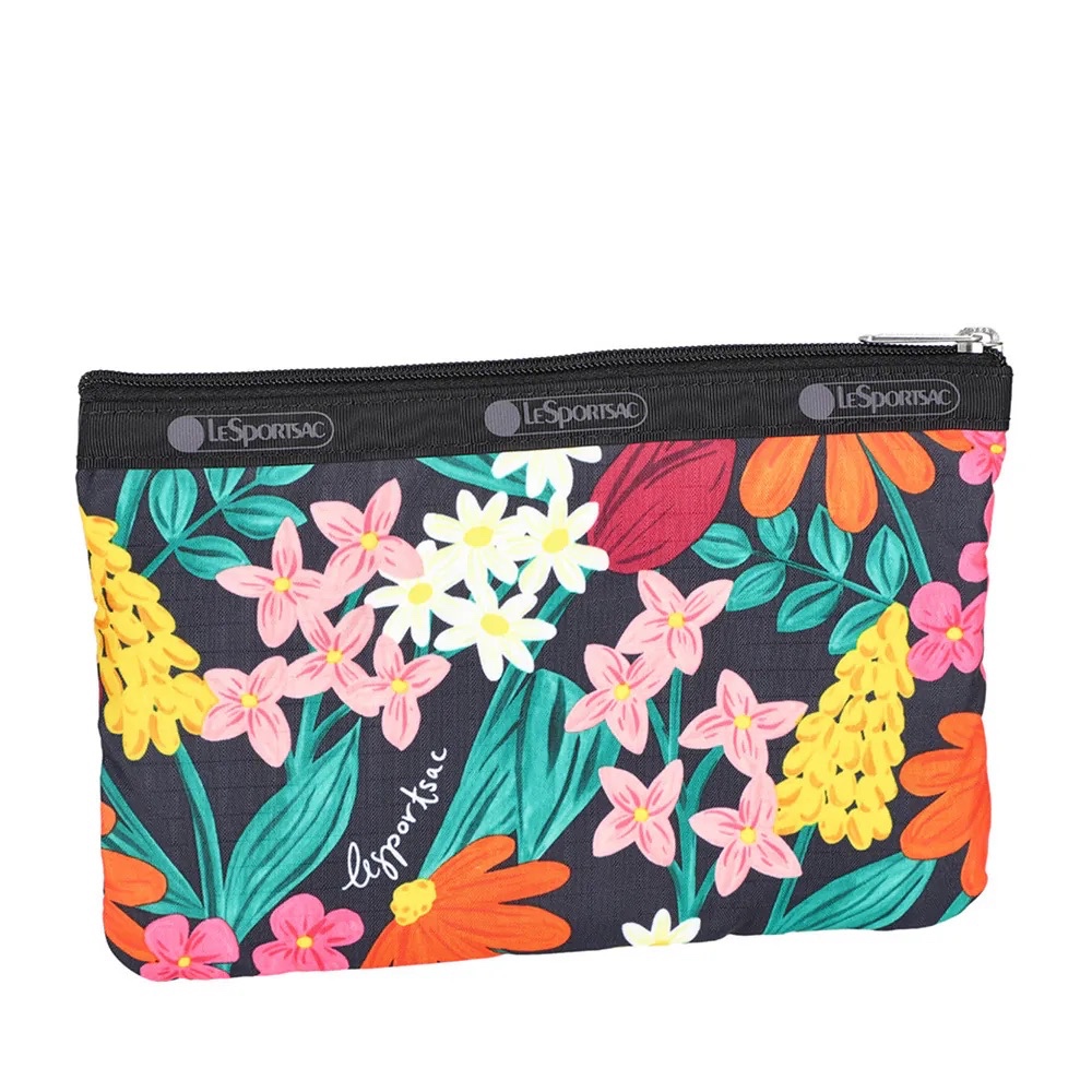 LeSportsac 3-ZIP COSMETIC 三層拉鍊化妝包 - 繽紛花園, , large