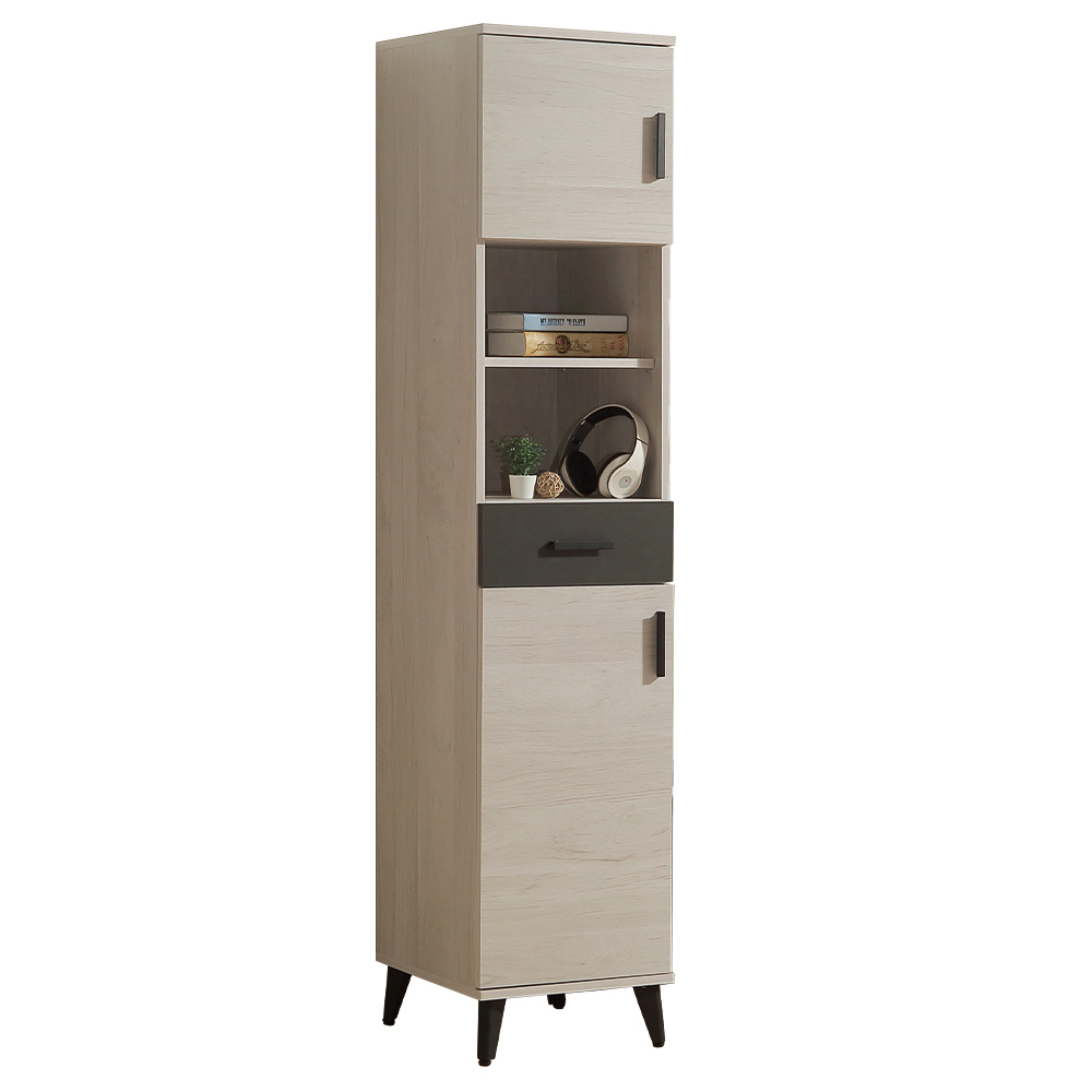 【唯熙傢俱】米可橡木白1.3尺左鞋櫃