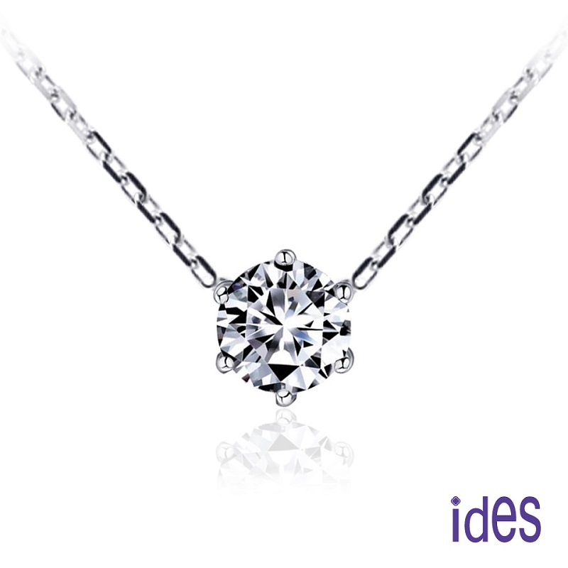 [ides愛蒂思] 情人送禮 特價GIA證50分D/SI1八心八箭極優3VG車工鑽石項鍊/六爪2選1（限3件）, , large