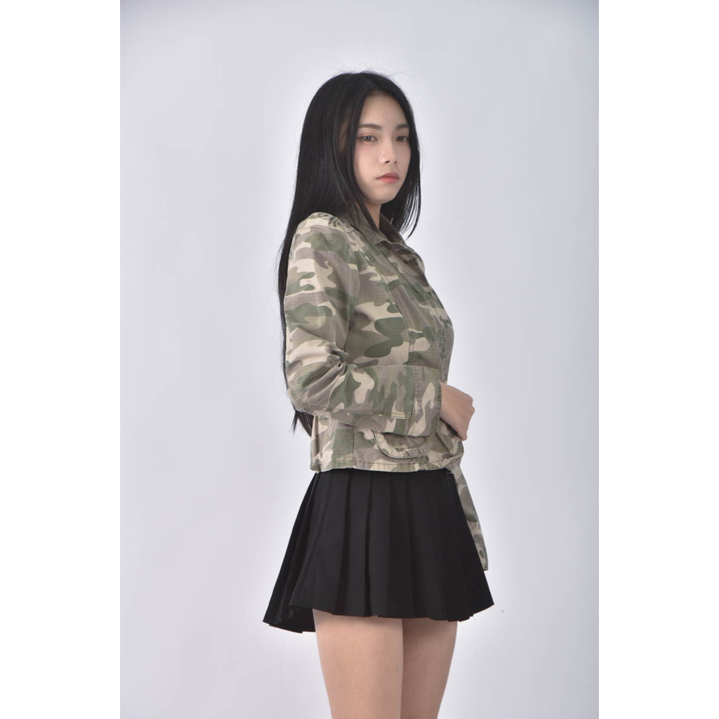 (S) tommy jeans棉質純棉綠色外套二手衣, , large