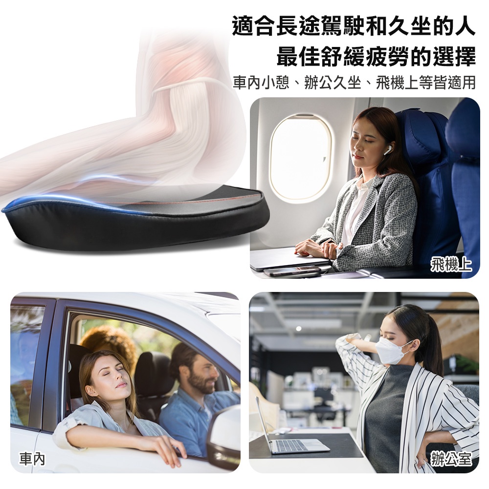 [威力車坊]【BONFORM】5725-43 超彈力柔韌皮革雙拼色系低反發記憶棉坐墊, , large