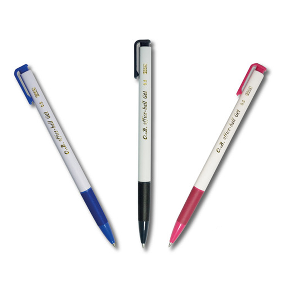 【龍品文創】王華OB OB-200A 0.5 自動中性筆 -黑-12支入