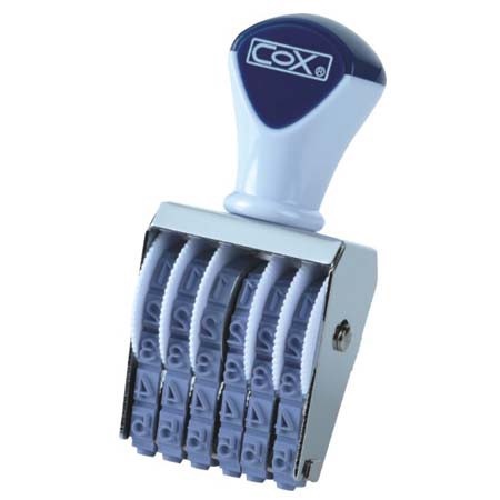 COX三燕	4號字八連號碼印/數字章, , large