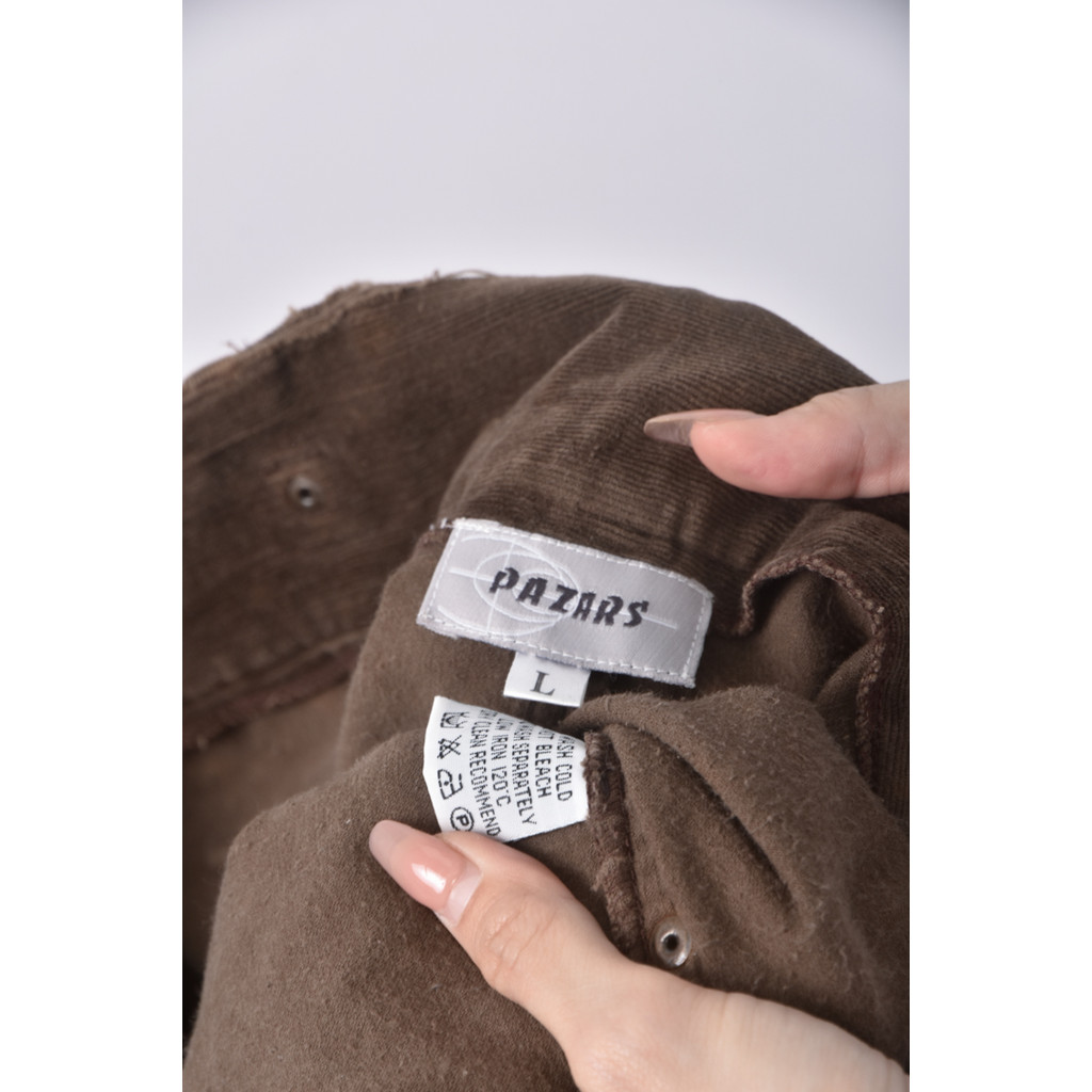 (3XL) pazars素面棕色長褲二手衣, , large