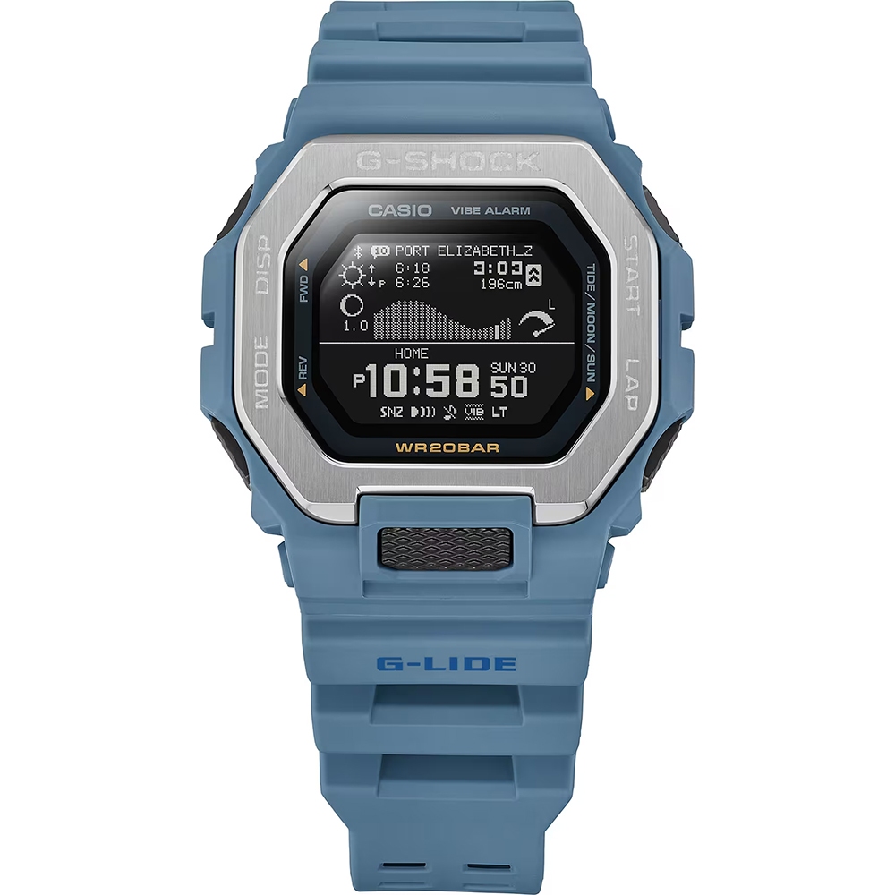 CASIO 卡西歐 G-SHOCK 衝浪運動藍芽手錶 GBX-100-2A, , large