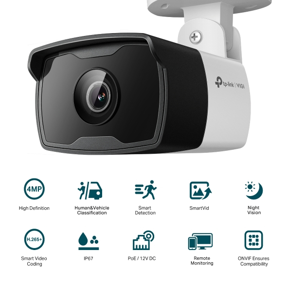 TP-LINK 昌運監視器組合 VIGI NVR1008H-8MP 8路主機+VIGI C340I 4MP網路攝影機*8, , large