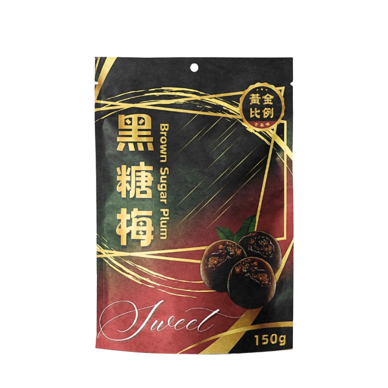 [泓俐](效期20260828)黃金比例古早味黑糖梅150g, , large