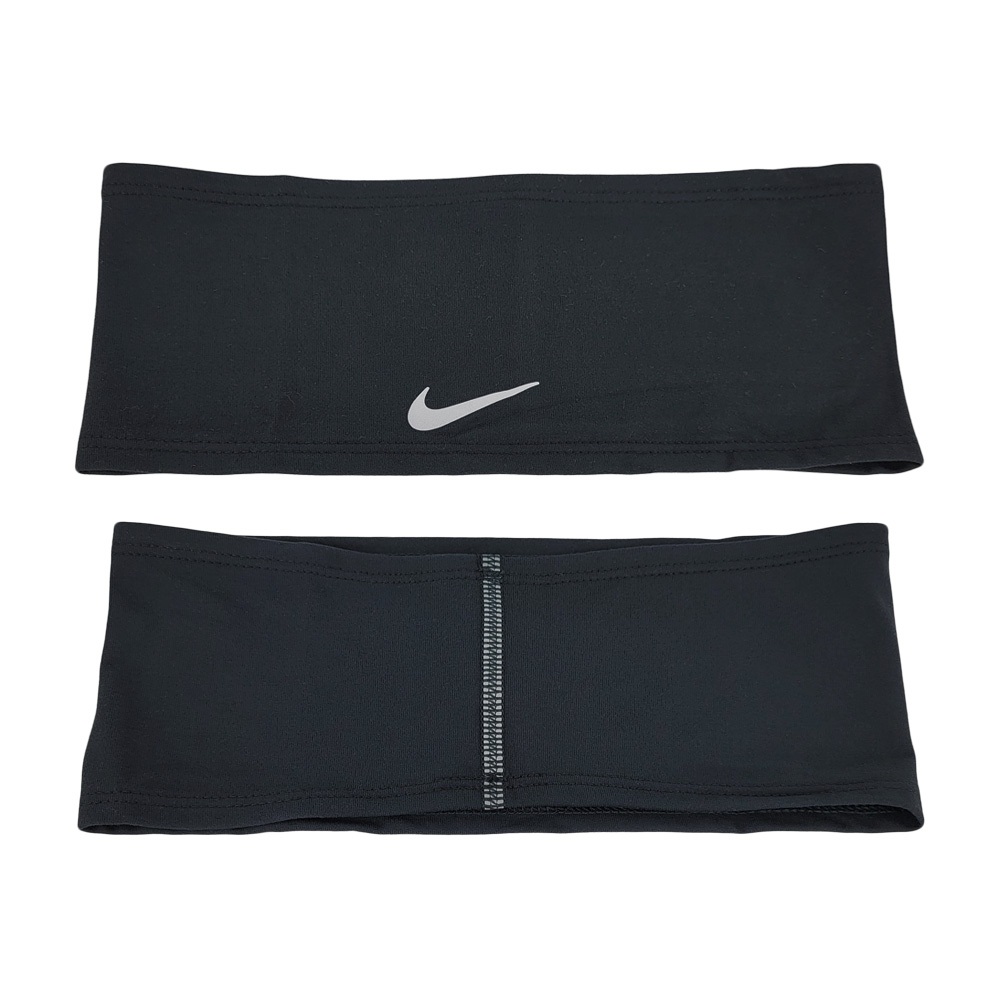 NIKE DRI-FIT SWOOSH 慢跑頭帶2.0 戶外運動 止汗髮帶 簡約 素色 反光 寬版 透氣 彈性 舒適 黑, , large