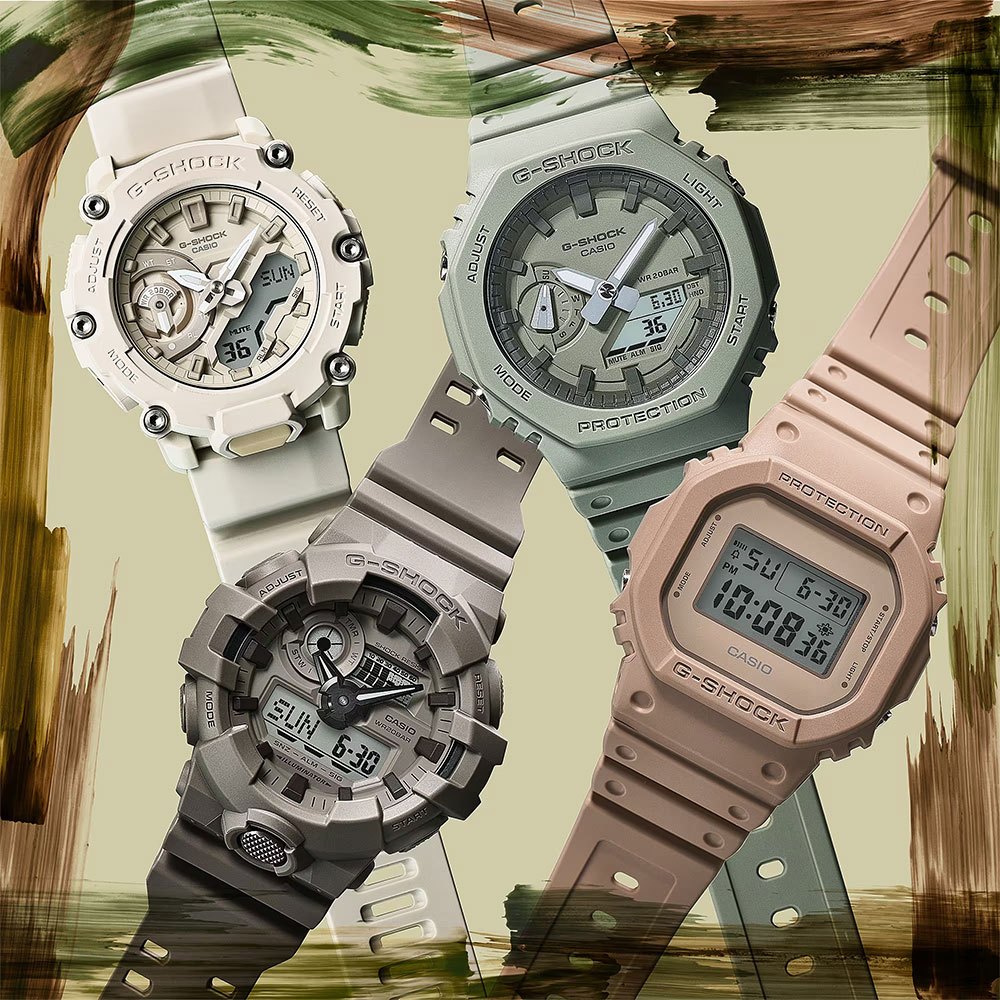 CASIO 卡西歐 G-SHOCK 大地色系手錶 GA-700NC-5A, , large