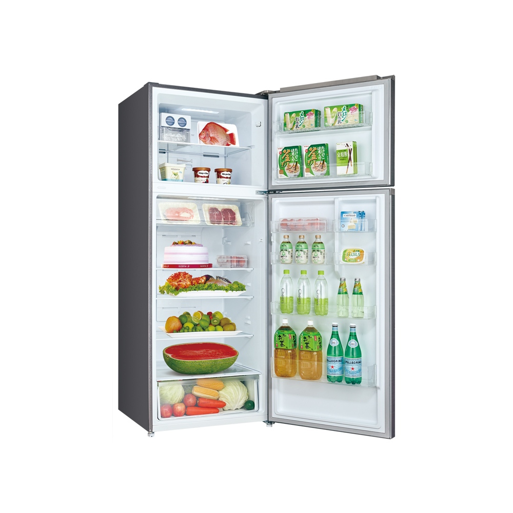 SANLUX Taiwan SANYO 490L Grade 1 Energy Saving Double Door Inverter Refrigerator SR-V490B, , large