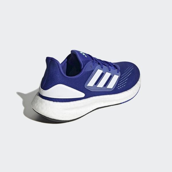 Adidas Pureboost 22 男 慢跑鞋 運動 訓練 路跑 短跑 緩震 透氣 舒適 藍 白 [HQ8583], , large